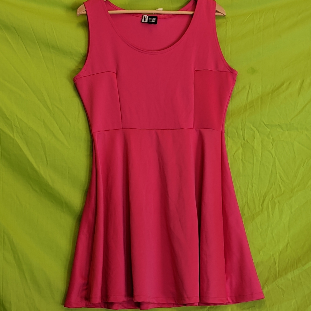 Vibe Sportswear Magenta Mini Dress